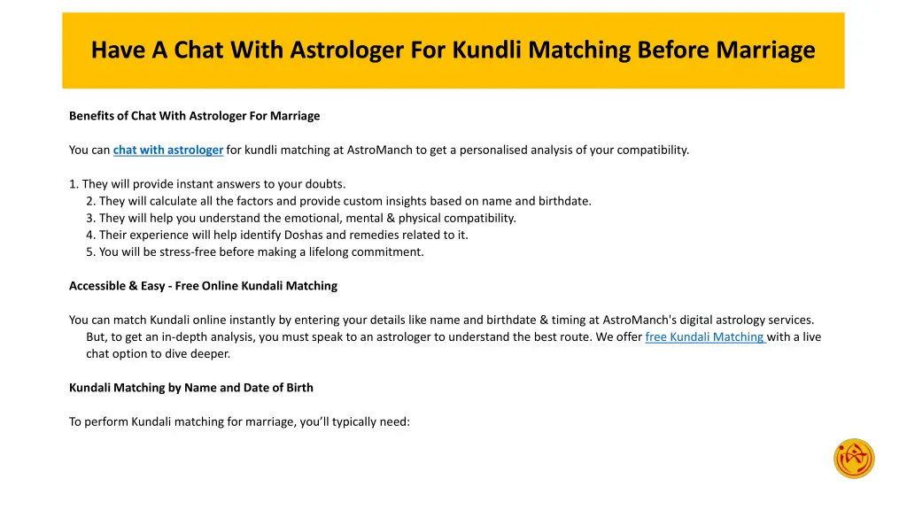 have a chat with astrologer for kundli matching 2