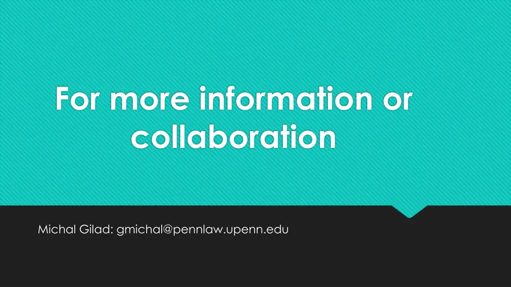 for more information or collaboration