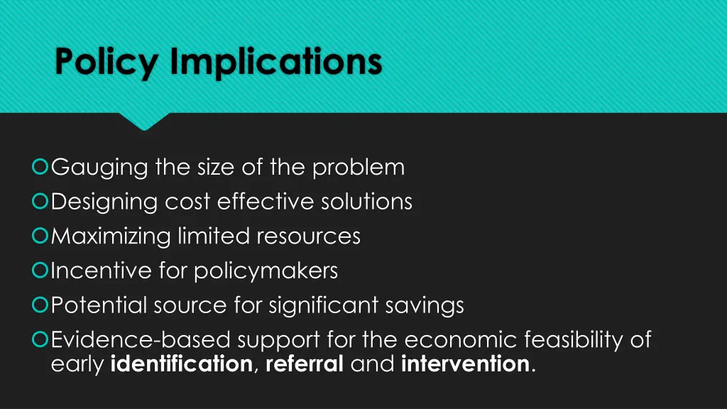 policy implications