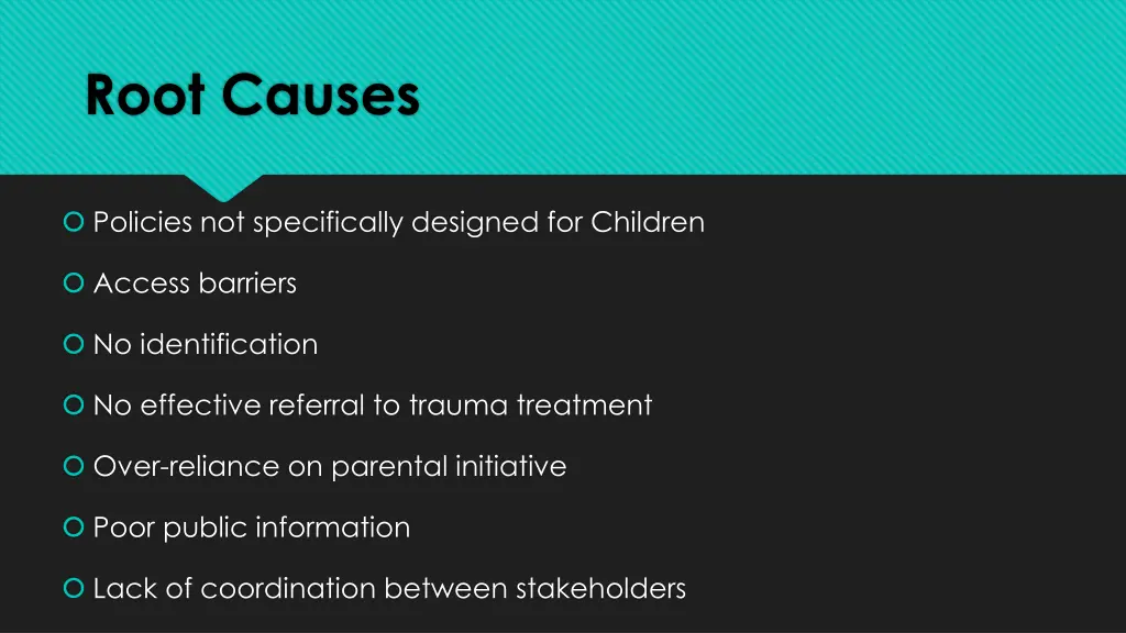 root causes