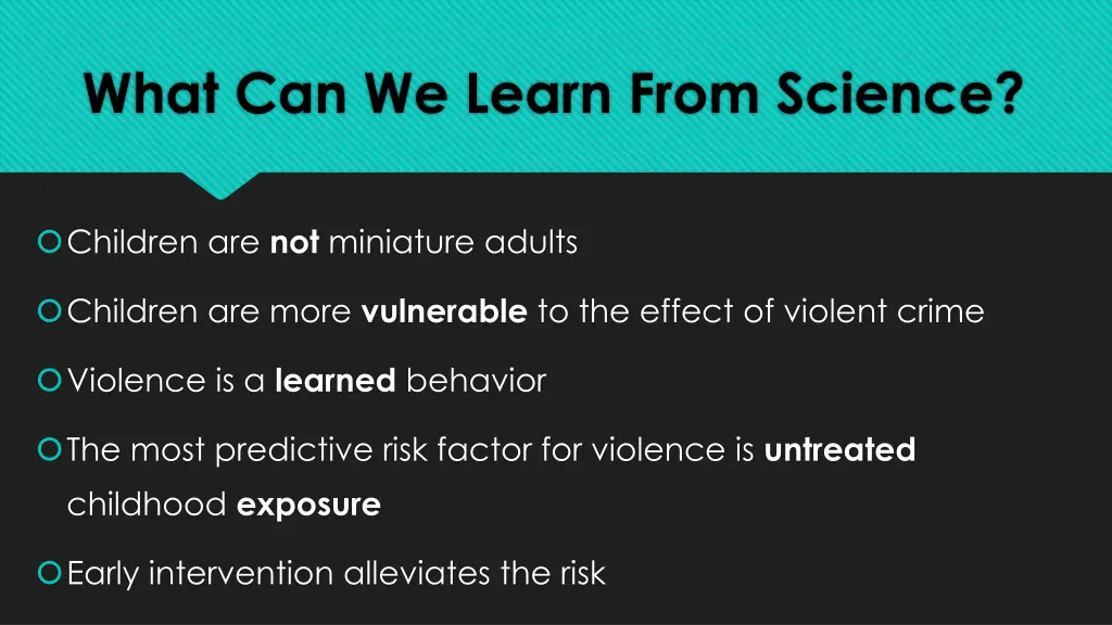 what can we learn from science