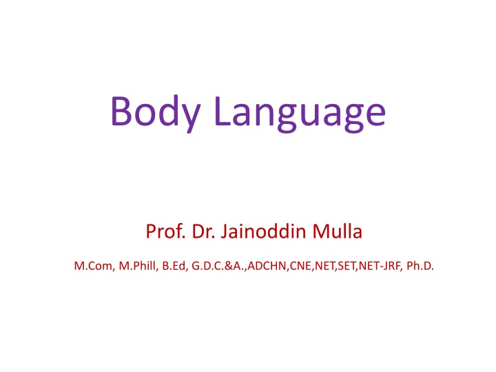 body language
