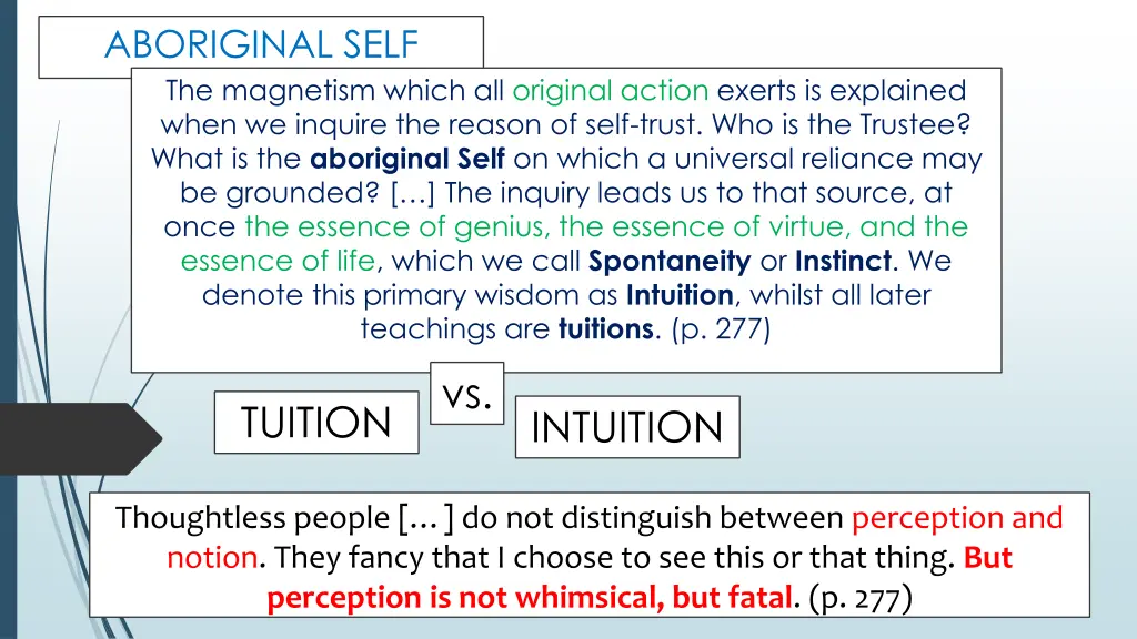 aboriginal self the magnetism which all original