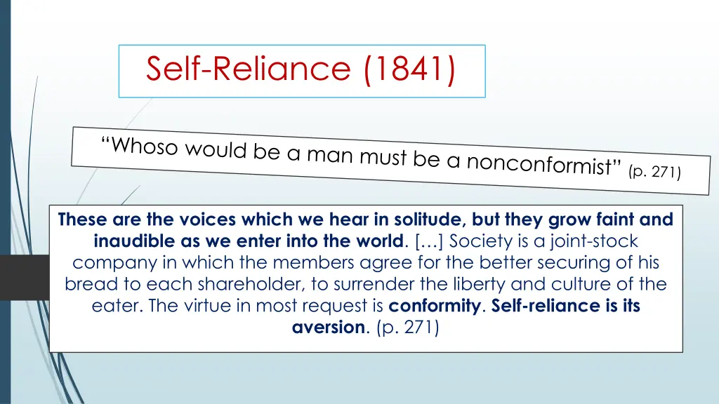 self reliance 1841 4