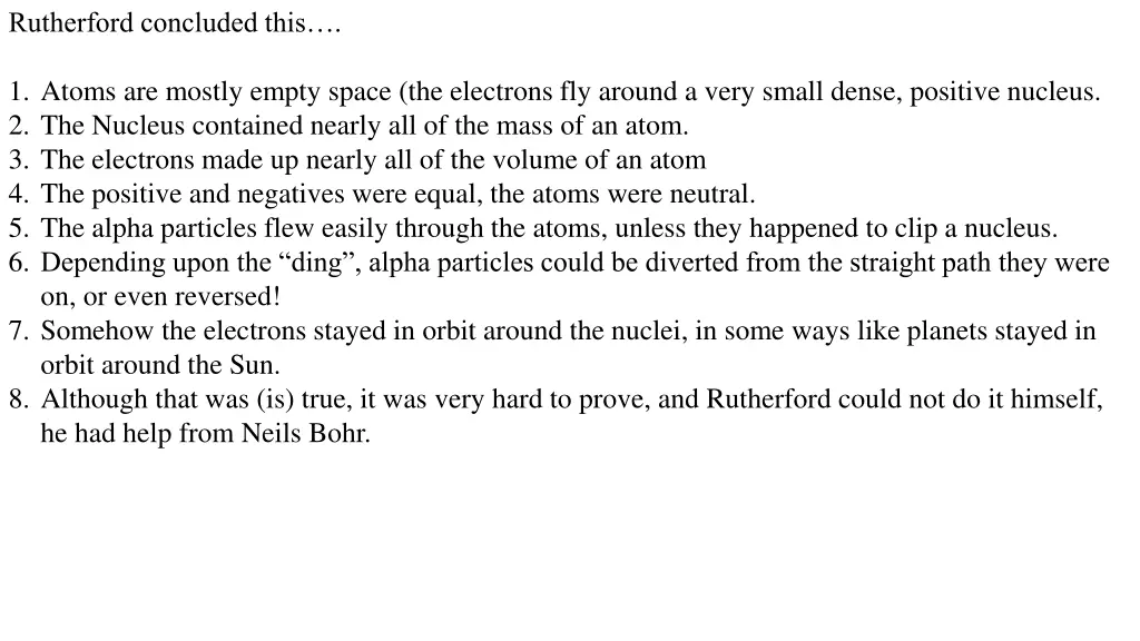rutherford concluded this
