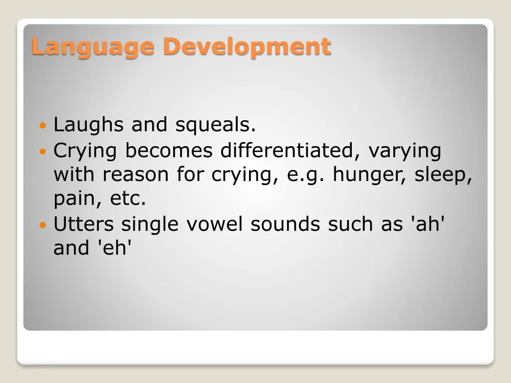 language development 1