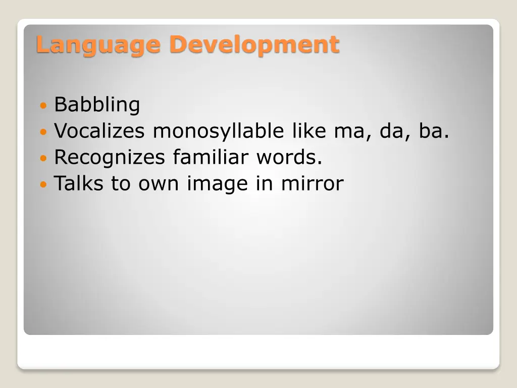 language development 3