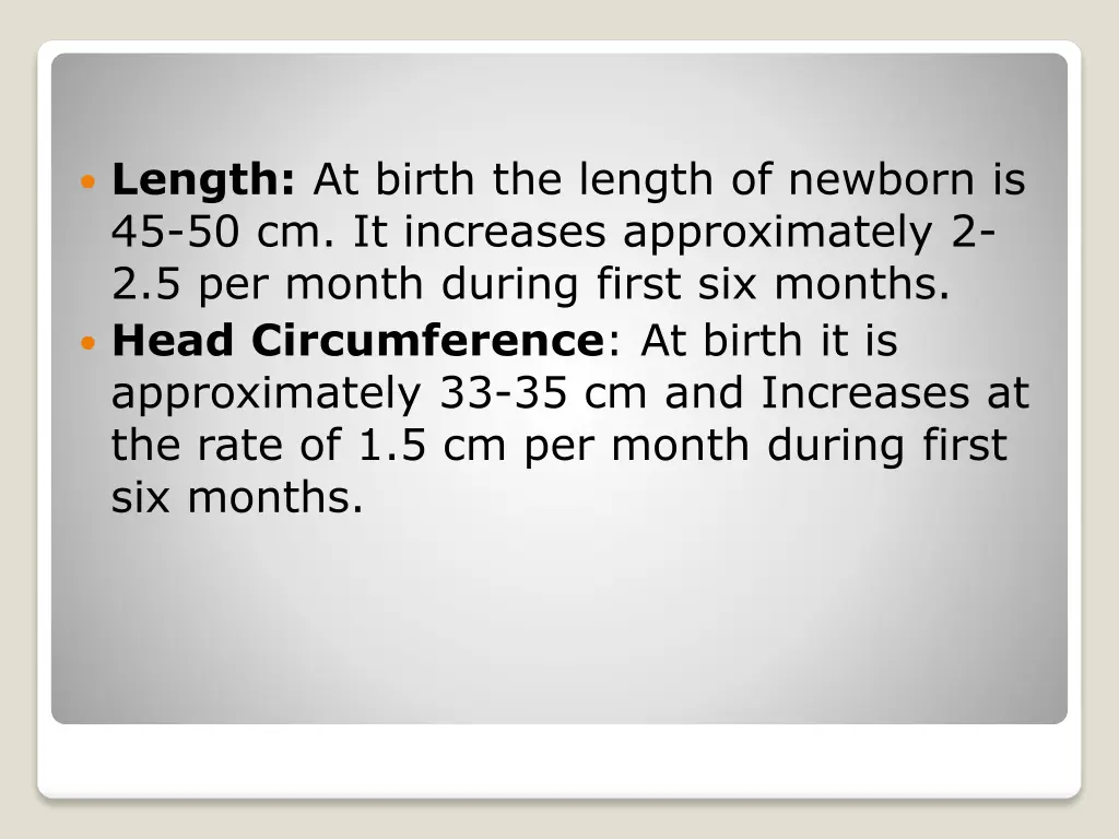 length at birth the length of newborn