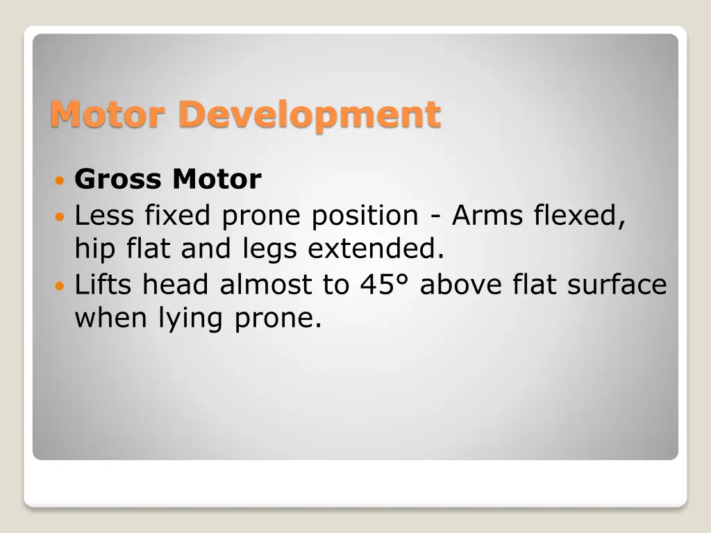 motor development 1