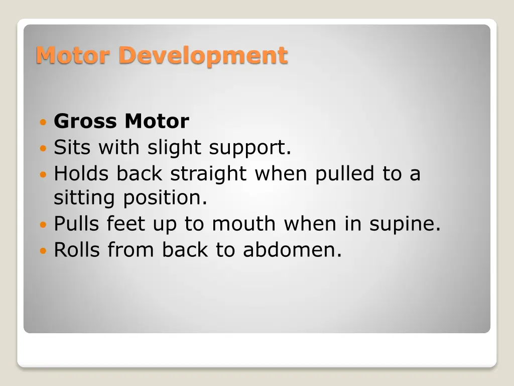 motor development 2