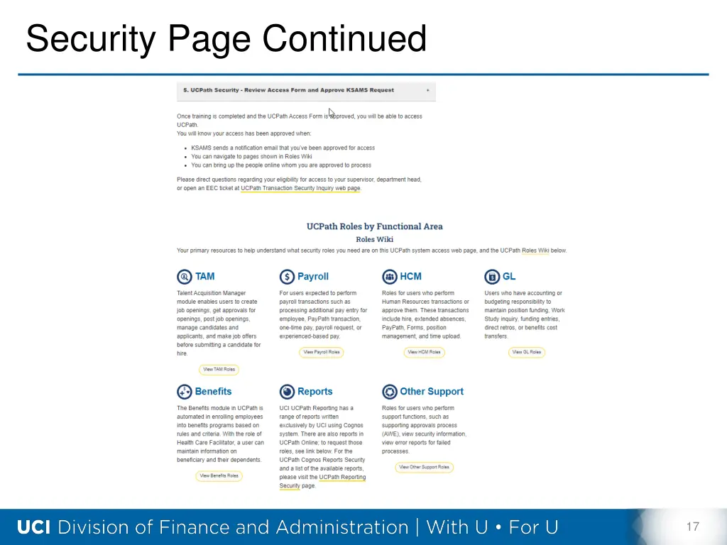 security page continued