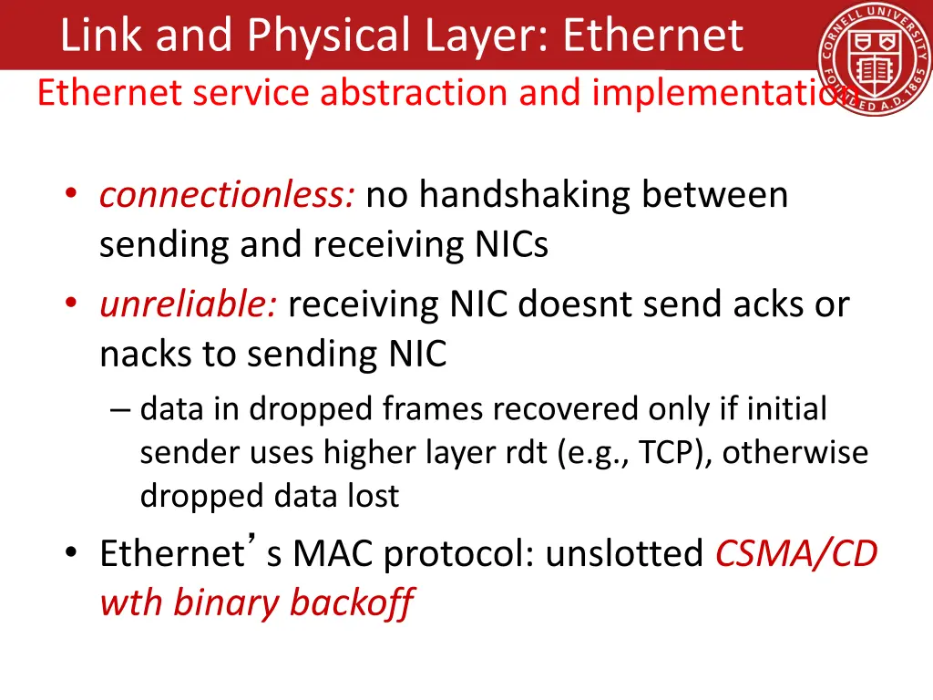 link and physical layer ethernet ethernet service