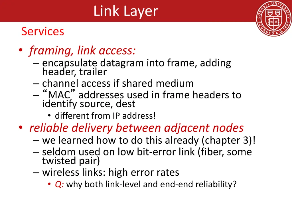 link layer 2