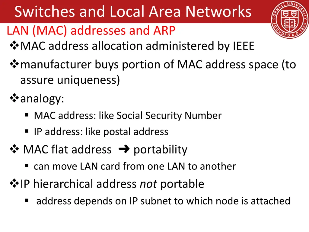 switches and local area networks 1