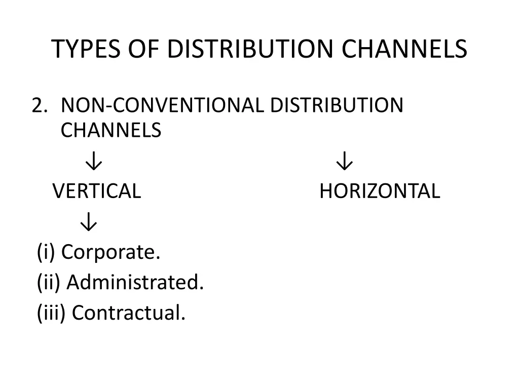 types of distribution channels 1