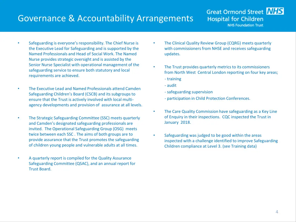 governance accountability arrangements