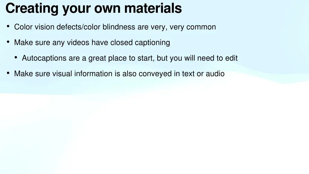 creating your own materials