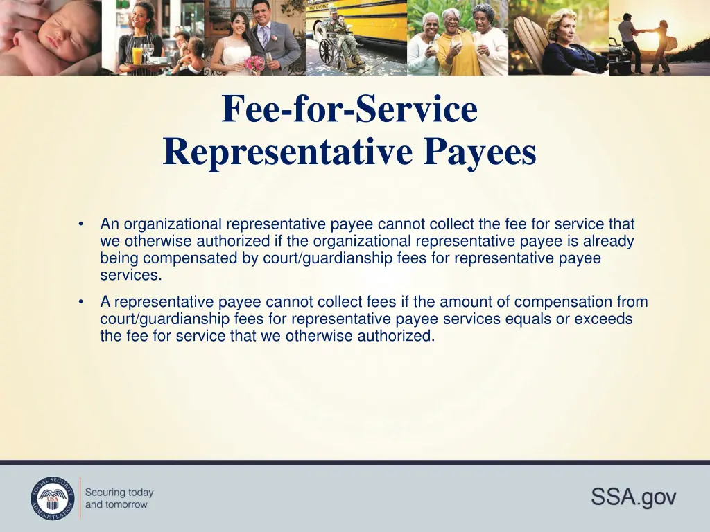 fee for service representative payees 1