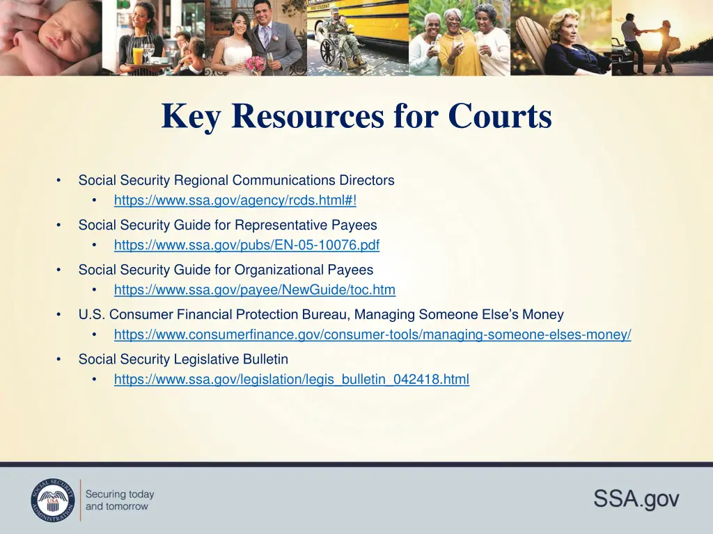 key resources for courts