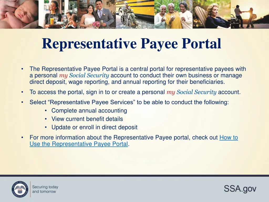 representative payee portal