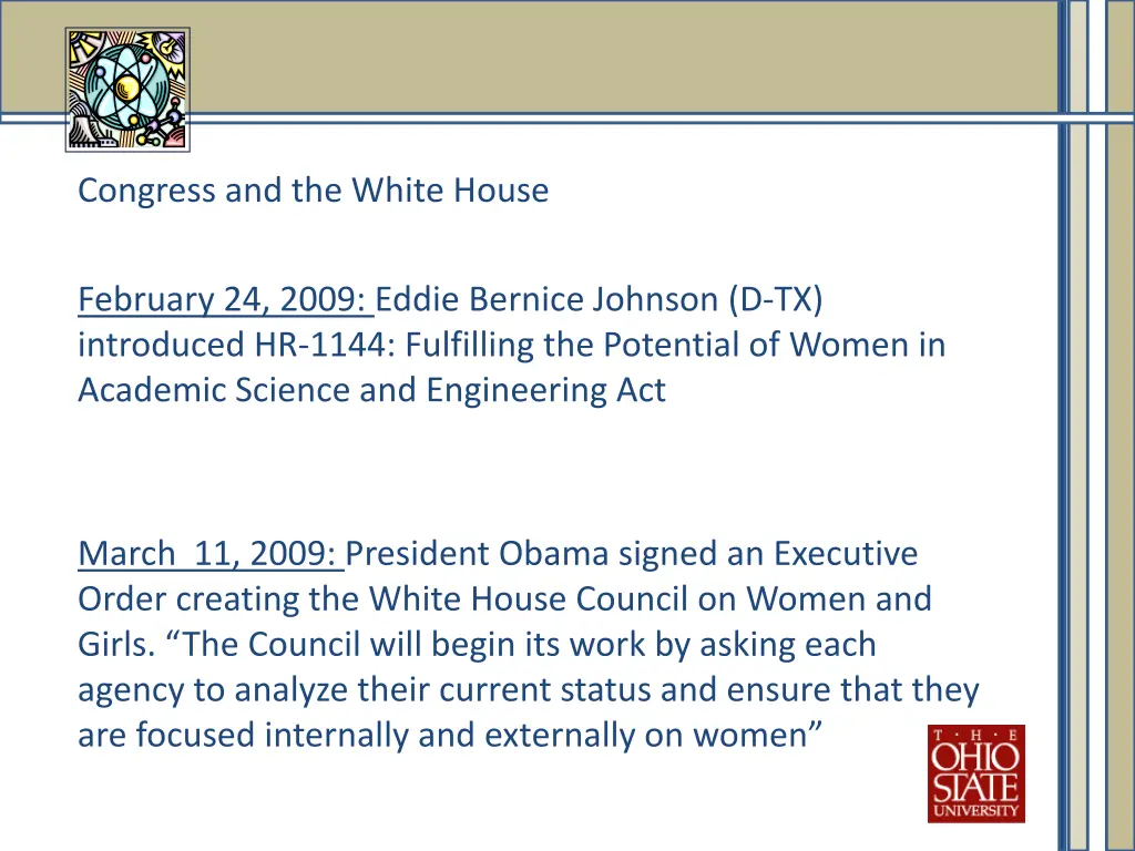 congress and the white house