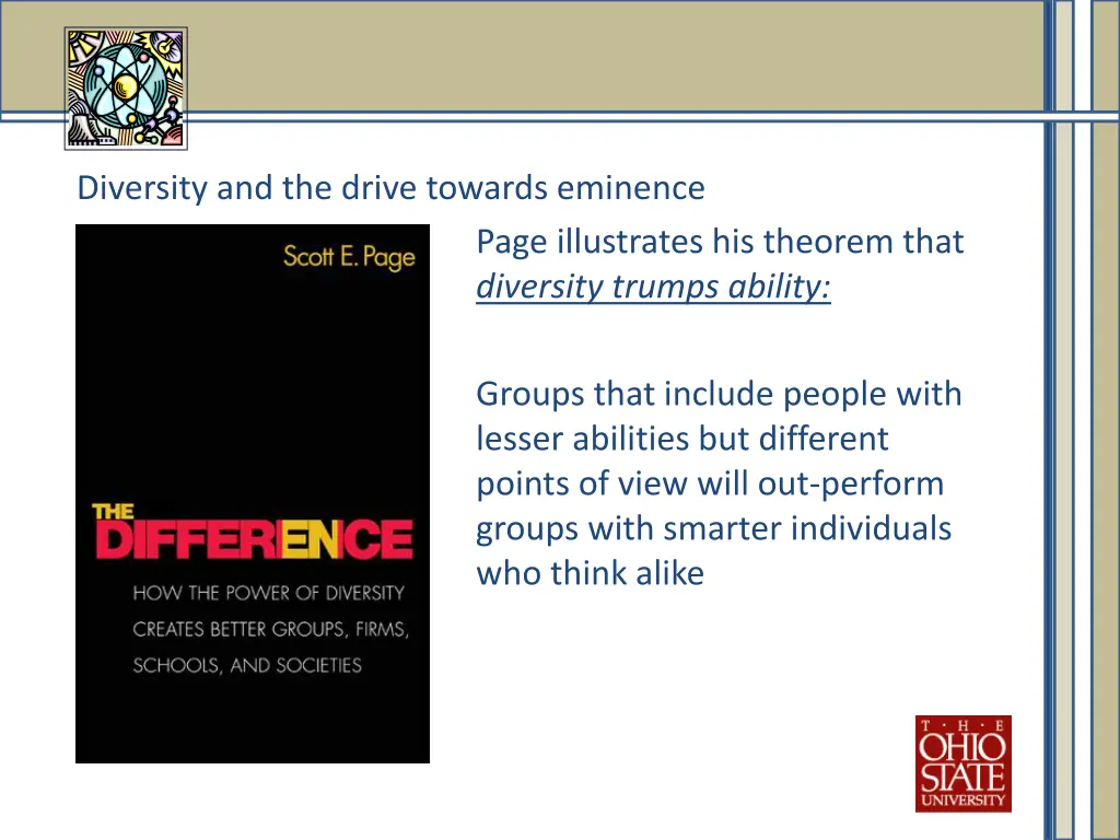 diversity and the drive towards eminence