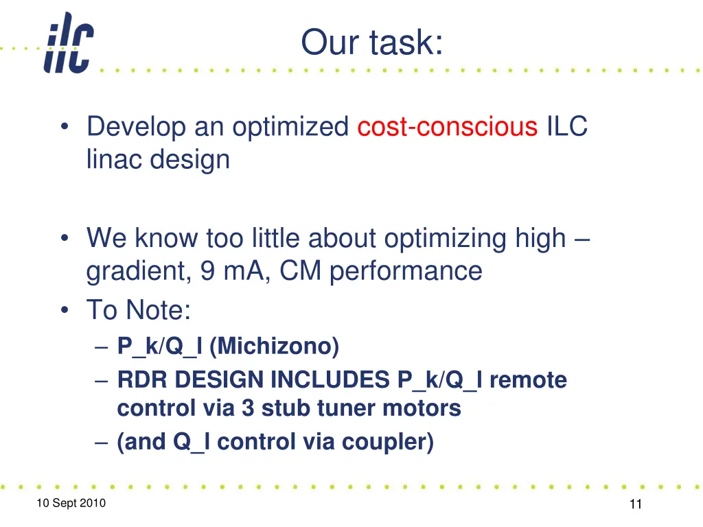 our task