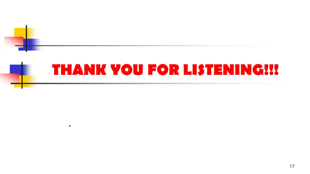 thank you for listening