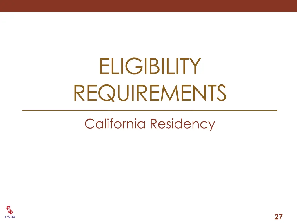 eligibility requirements 1