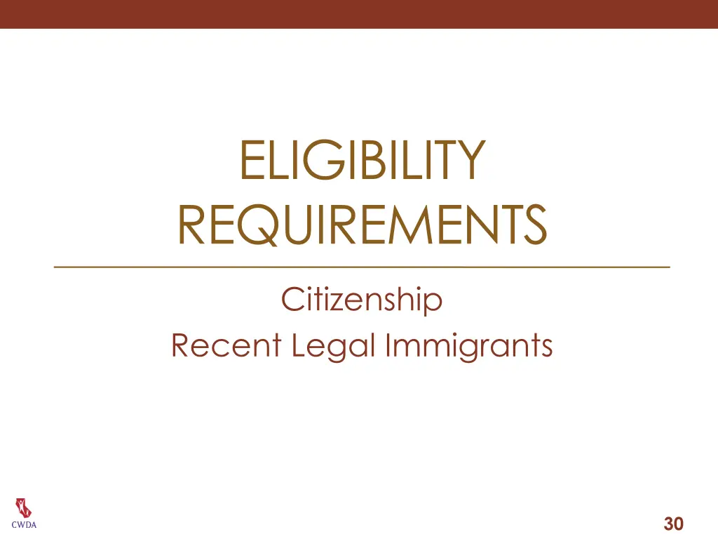 eligibility requirements 2