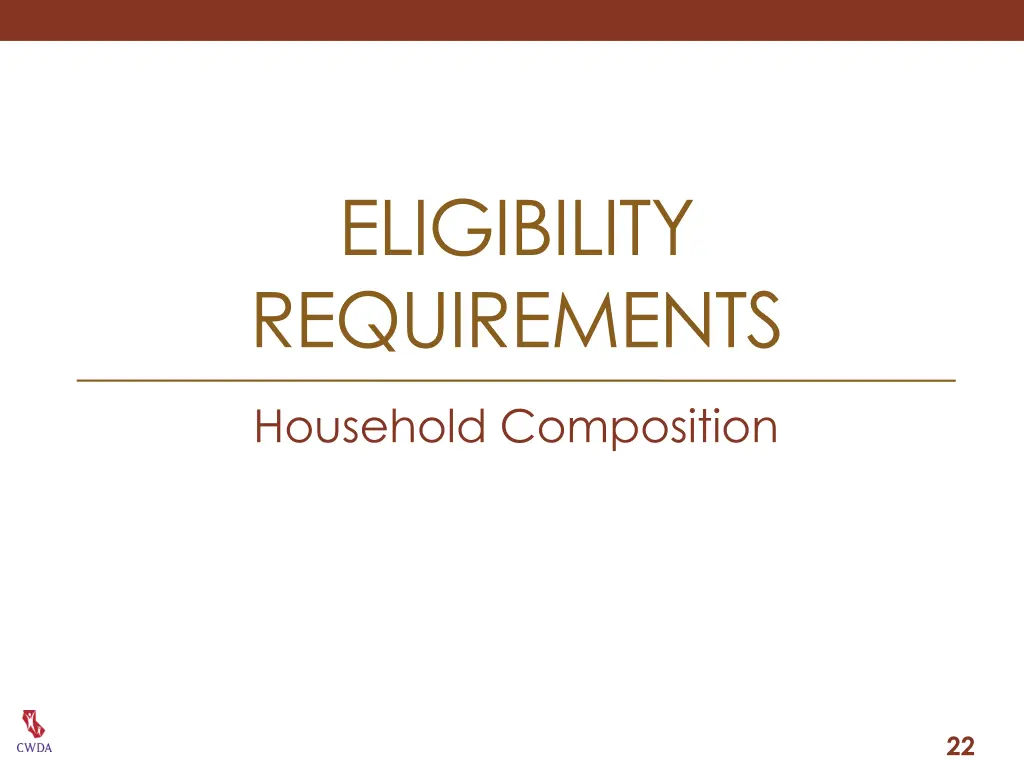 eligibility requirements