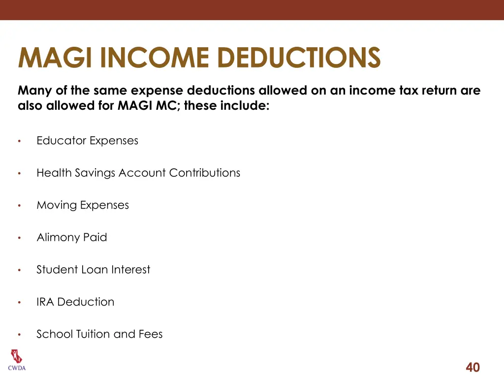 magi income deductions