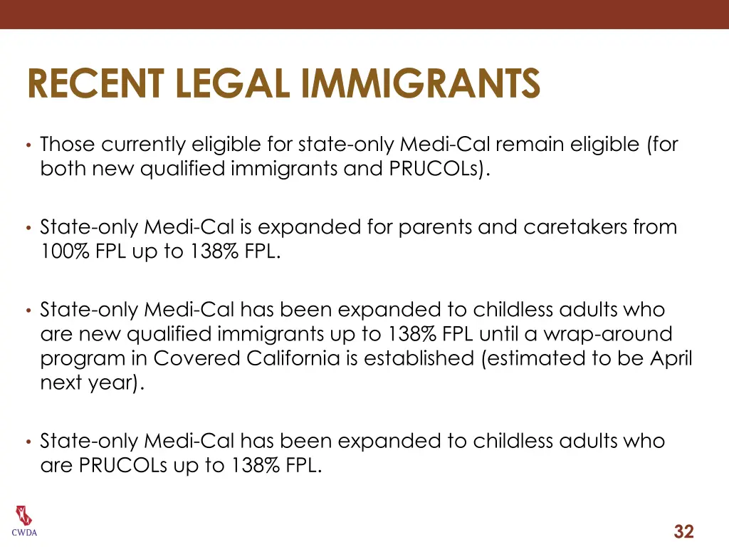 recent legal immigrants
