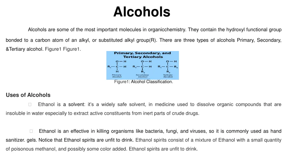 alcohols