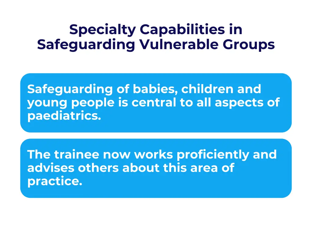 specialty capabilities in safeguarding vulnerable