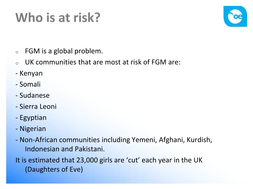 who is at risk