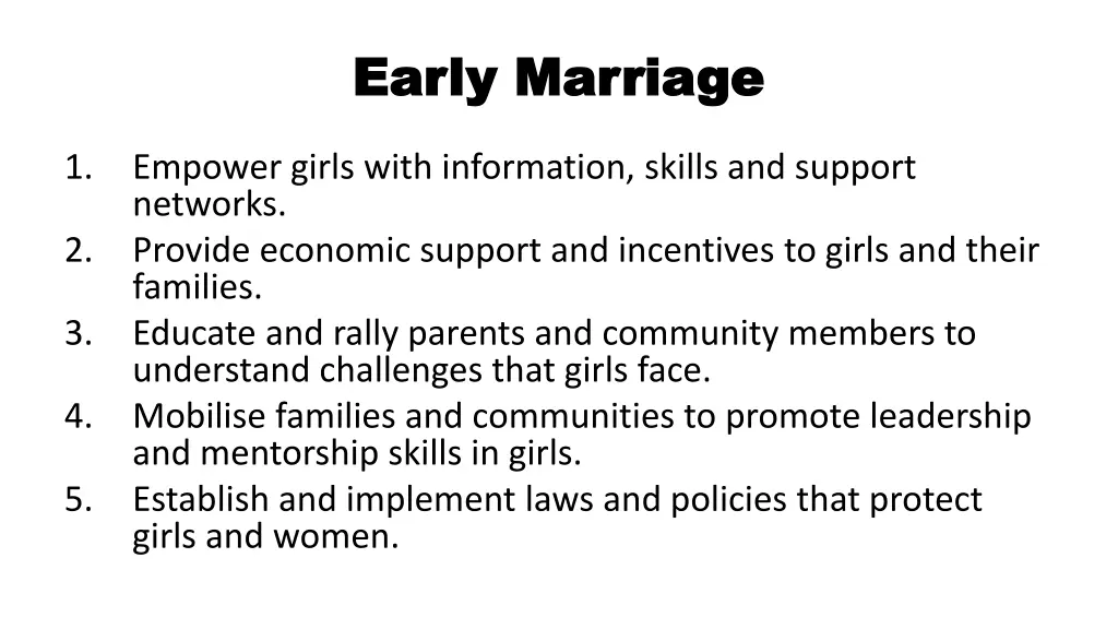 early marriage early marriage 1