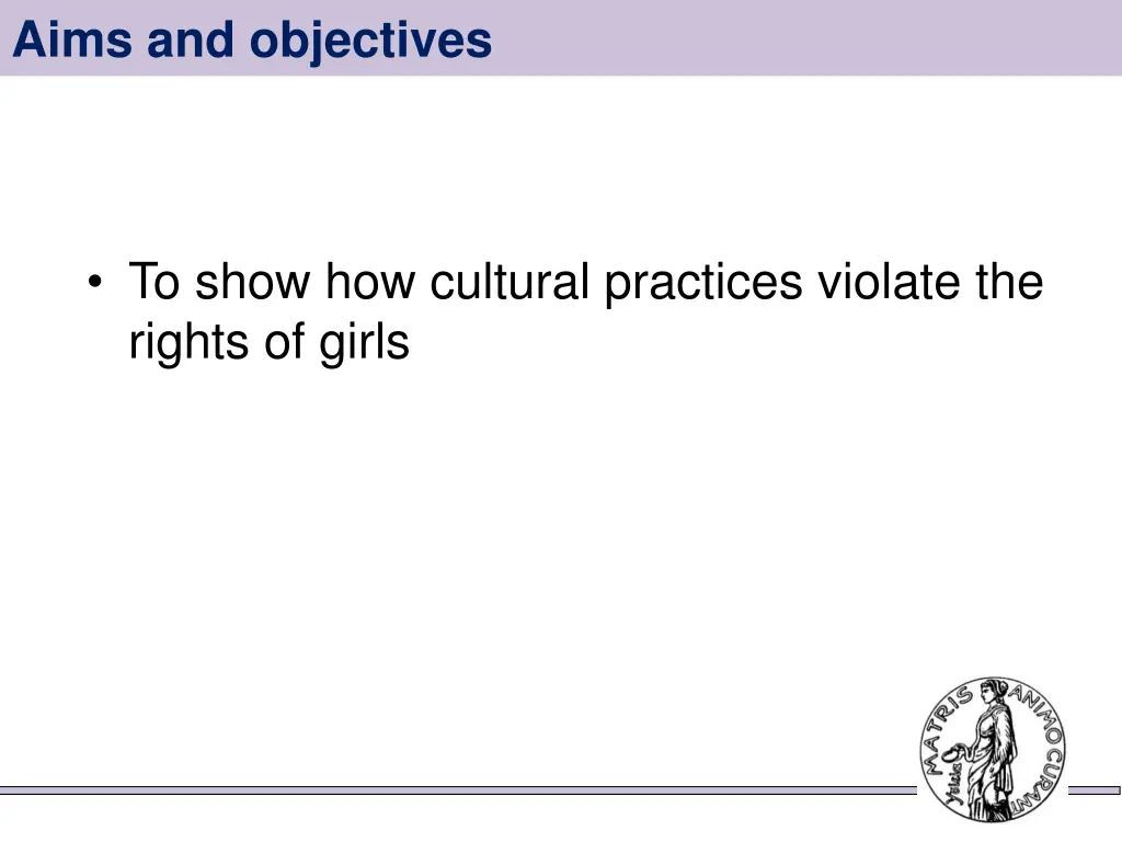aims and objectives
