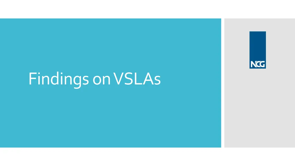findingson vslas