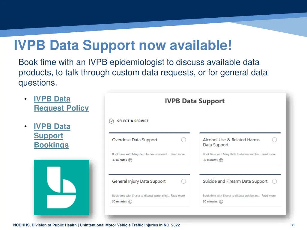 ivpb data support now available book time with