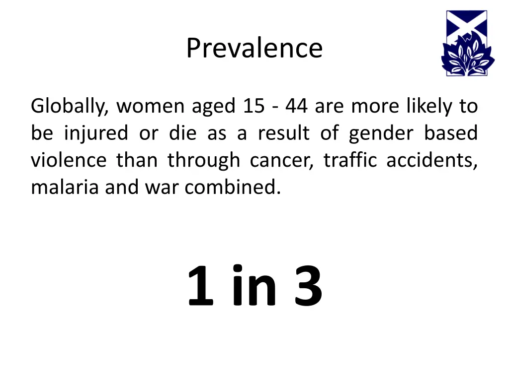 prevalence