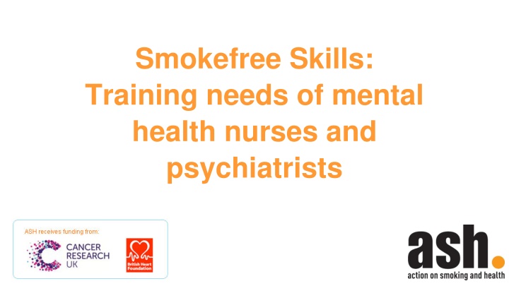 smokefree skills training needs of mental health