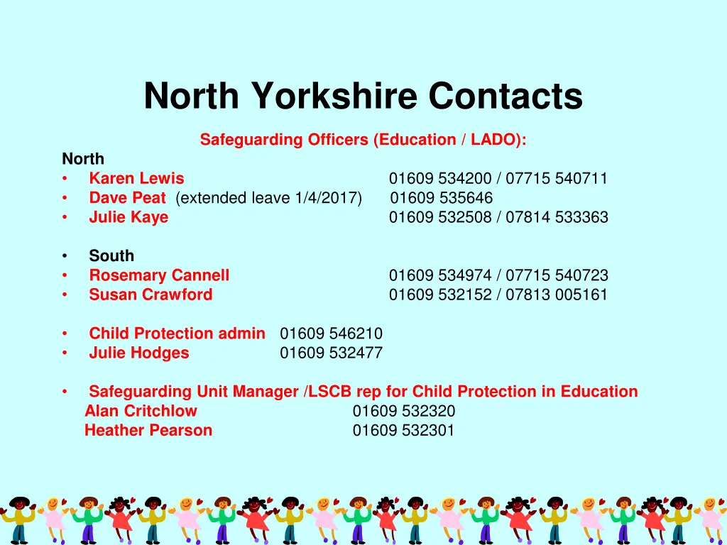 north yorkshire contacts