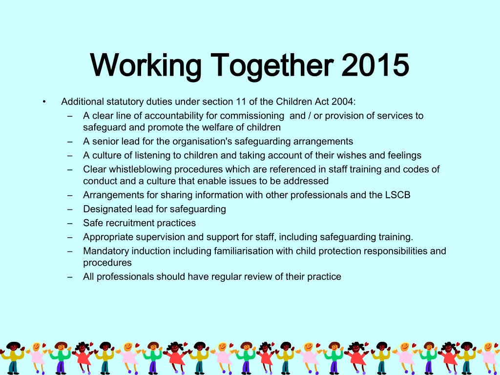 working together 2015 working together 2015