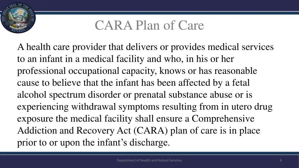cara plan of care