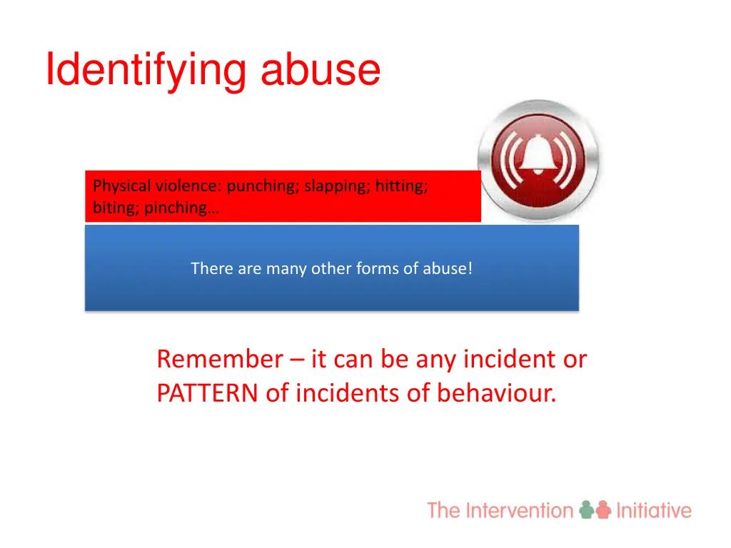 identifying abuse