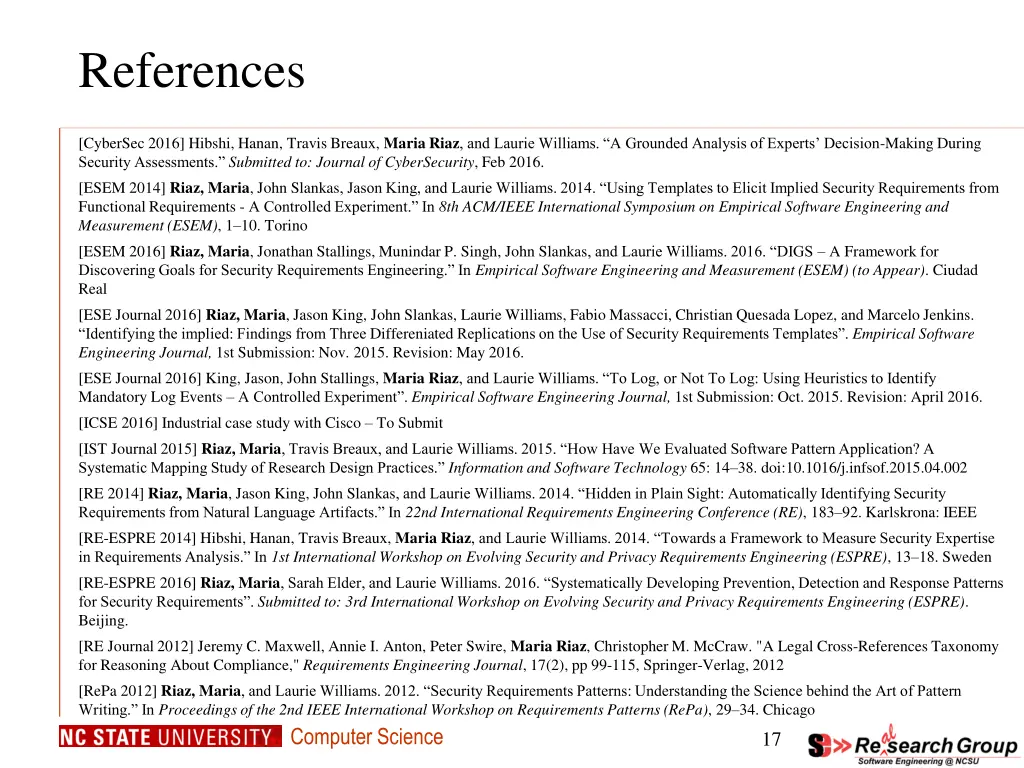 references 1