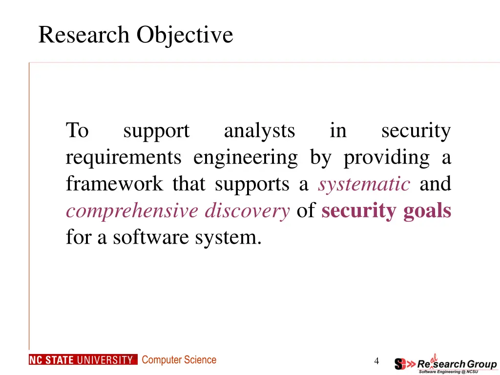 research objective