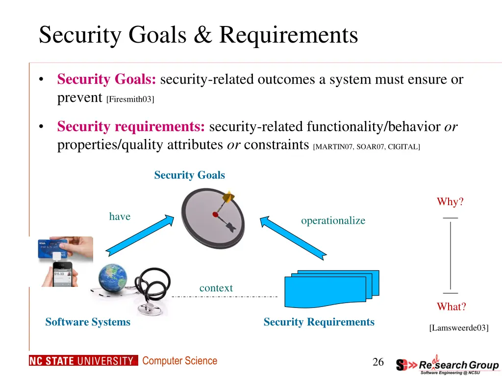 security goals requirements