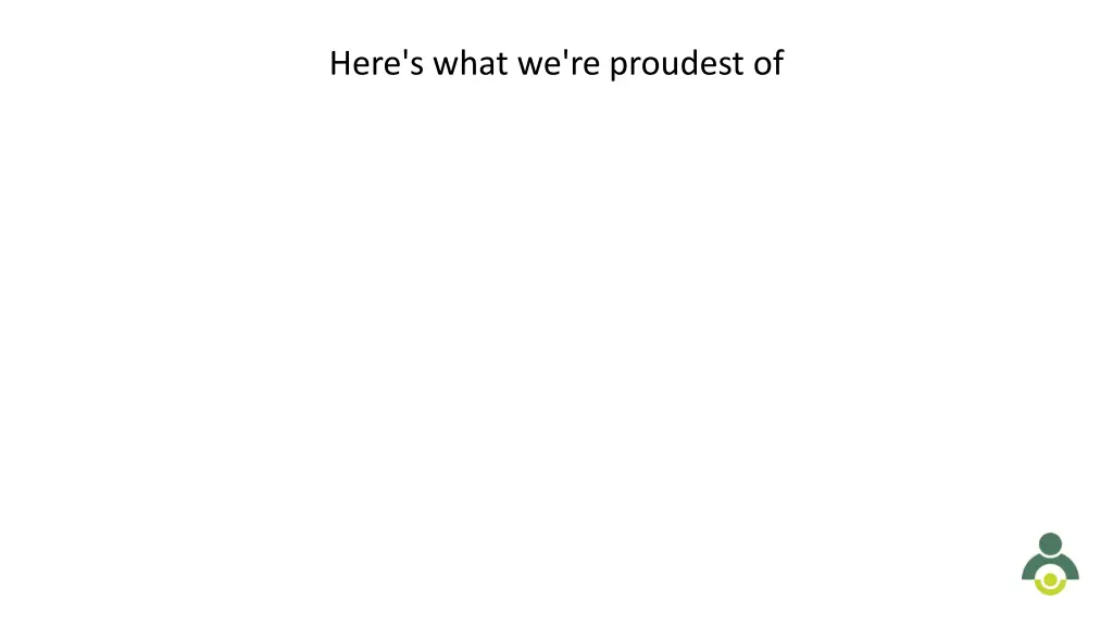 here s what we re proudest of